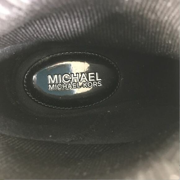 MICHAEL MICHAEL KORS Skyler Stretch-Knit Sock Sneaker Bootie Sz10 Black Stylish - Picture 12 of 13